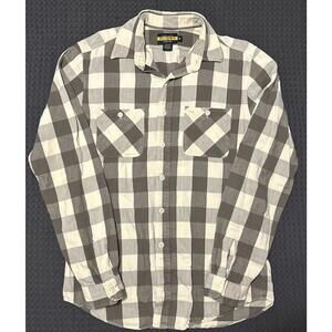 Vintage Ralph Lauren Polo Rugby Plaid Button Down Long Sleeve Street Size Medium